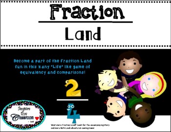 Fraction Land:  A Game Pack for Comparing Fractions!