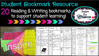Student RLA Reference Resources (20 bookmark-sized resources)